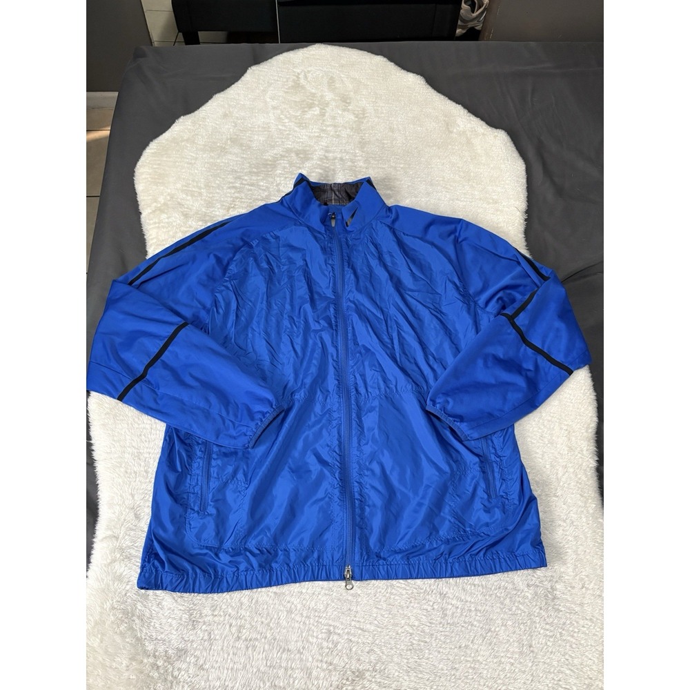 Nike Golf Mens‎ Blue Full Zip Track Jacket Size XXL Polyester